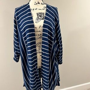 BLUE STRIPE CARDIGAN